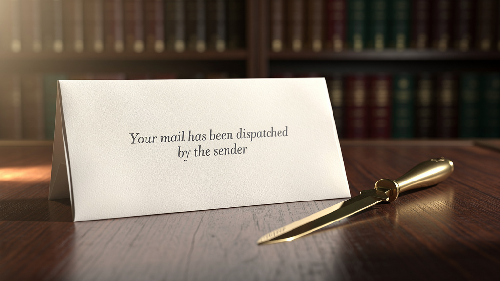 Comprendre ce que signifie votre courrier a été remis à la poste par l'expéditeur